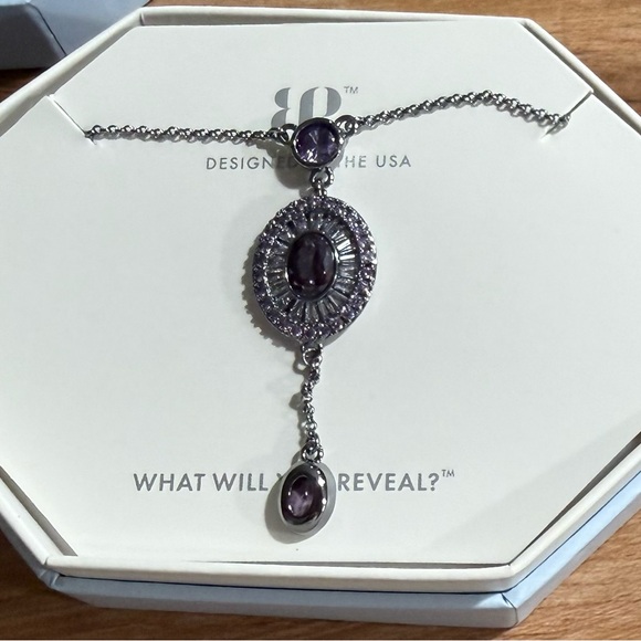 Bomb Party NK36515 She Makes All The Moves Amethyst Necklace NEW - Picture 5 of 6